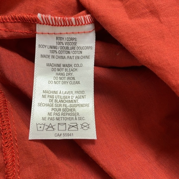 Harlow crochet embroidered boho tunic dress L burnt orange rust Boho hippie - Picture 11 of 11